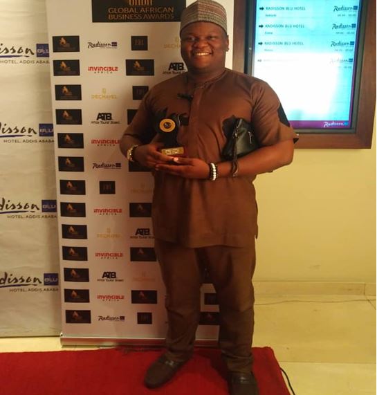 Jimoh Maiyegun of Farmcrowdy received the award on behalf of the company