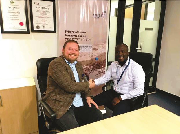 L-R: Asteroid CEO, Remco van Mook and Product Manager, MDXI, Vremudia Oghene-Ruemu at the launch of WAF-IX