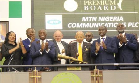 MTN Nigeria Communications Plc on the Premium Board of The Exchange