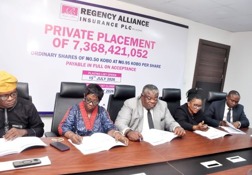 Regency Alliance Insurance Launches N7bn Private Placement Regency Alliance Insurance Launches N7bn Private Placement