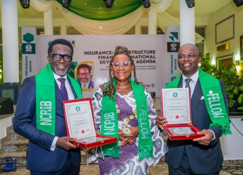 NAICOM Chief, Segun Omosehin, Senator Abiru Inducted as Fellows of NCRIB NAICOM Chief, Segun Omosehin, Senator Abiru Inducted as Fellows of NCRIB